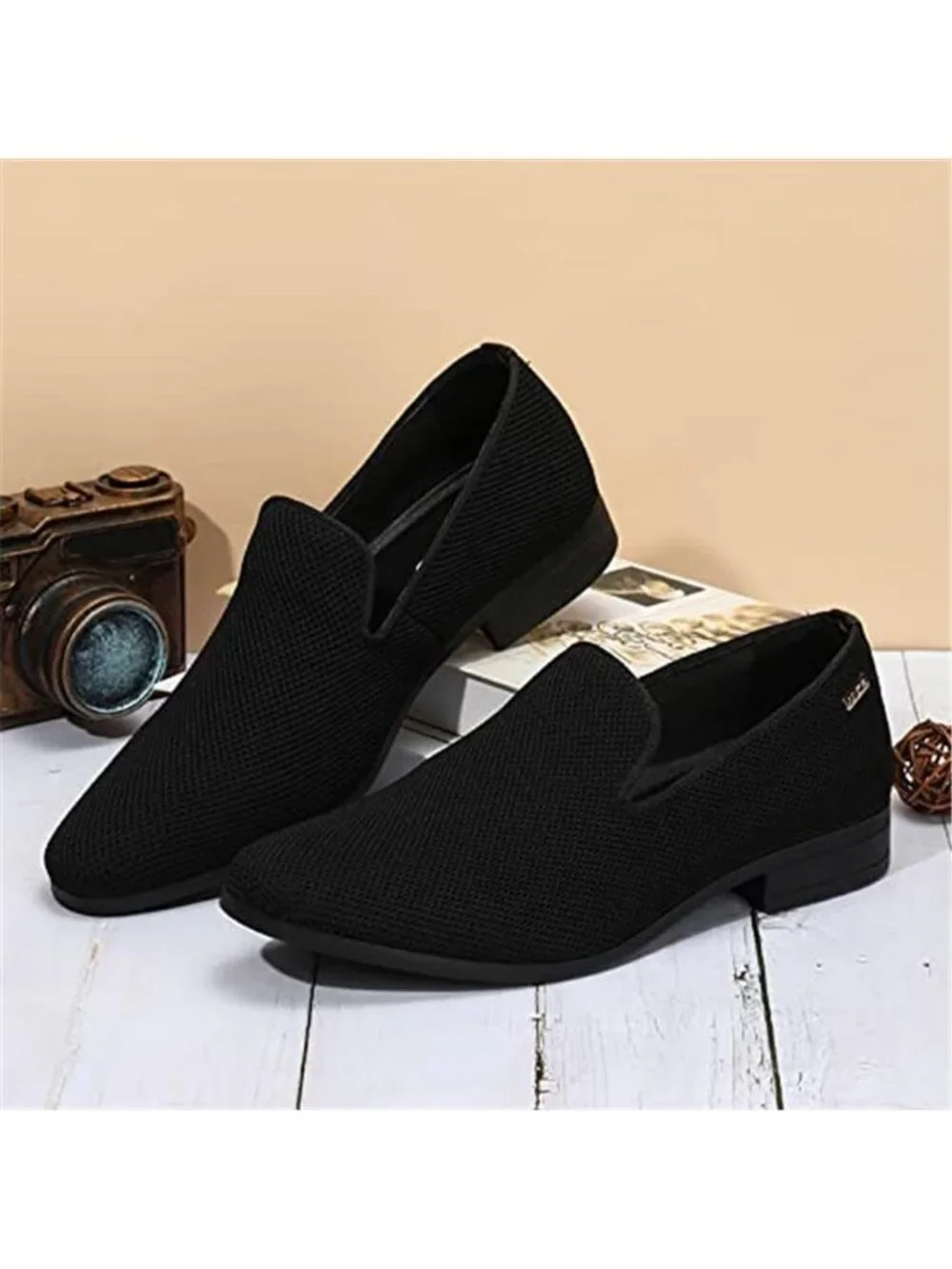 Men's Dress Loafers Tuxedo Suit Slip on Shoes